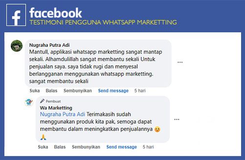 Testimoni Whatsapp marketting 1