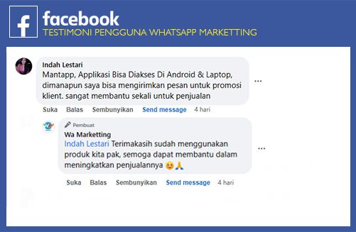 Testimoni Whatsapp marketting 2