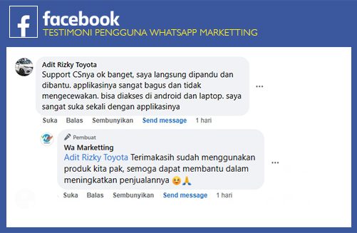 Testimoni Whatsapp marketting 4