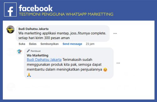 Testimoni Whatsapp marketting 6