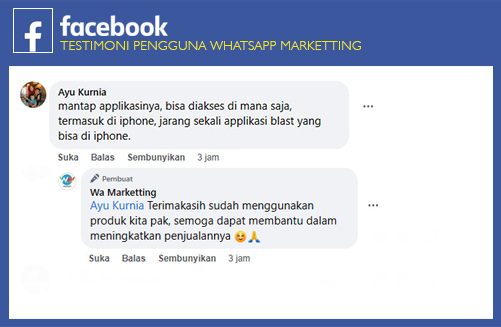 Testimoni Whatsapp marketting 9